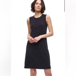 Indyeva Black Leveza Lyocell Knit Athletic Tank Pockets Dress‎ Women XL